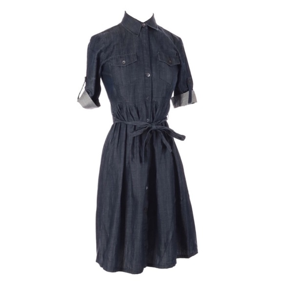 Theory Dresses & Skirts - THEORY chambray shirt dress